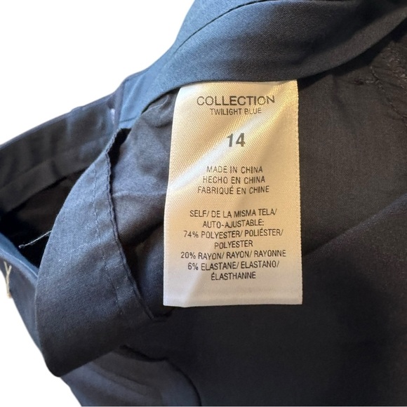 Favorite Daughter The Kelly Slim Fit Pants 14 Navy Blue - Picture 11 of 12